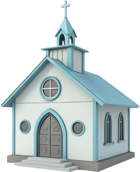 Minimalistic Faith-Based Church Icon for Religious and Spiritual Art. . png