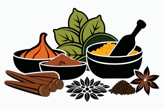 Flavors of India Spice Odyssey vector
