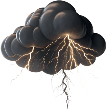 Dramatic Clouds Featuring Dark Nimbostratus Sky for Art Projects. . png