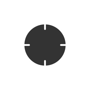 A black and white image of a crosshair vector