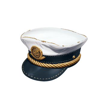 Elegant Captains Hat Nautical Style Design png