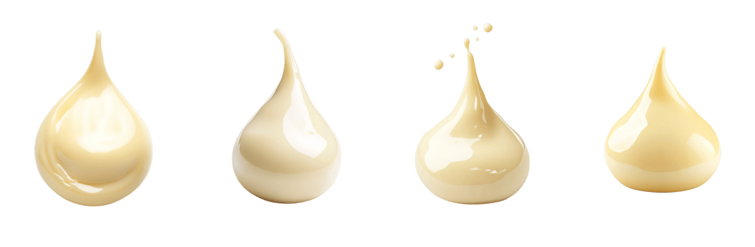 Creamy Liquid Droplets Falling In Motion png