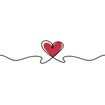 Heart shape outline png