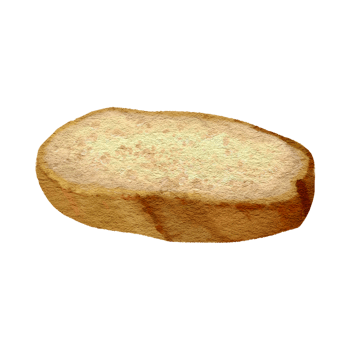 Hand drawn illustration of Bread Slice png