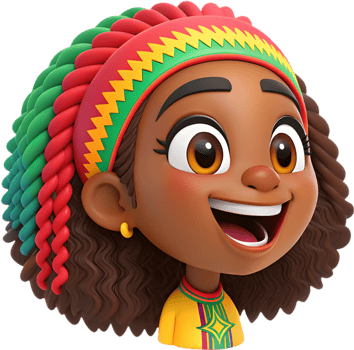 Fun expressive girl icon with charming facial expressions for clipart. . png