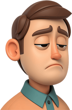 Excited and cheerful man face emoji clipart for expressive designs. . png