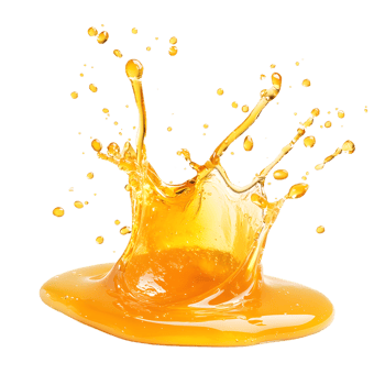 Liquid Gold Honey Splash on a See-Through Backdrop png