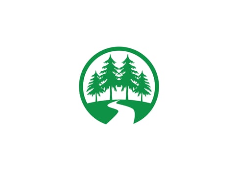 Nature logo design modern icon vector