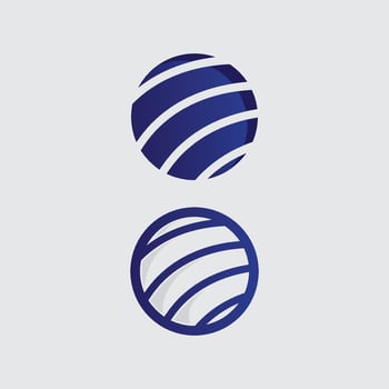 Business icon and logo design graphic earth model vector