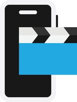 Gadget Clapperboard Movie Film vector