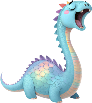 Cute cartoon dinosaur illustration designed for fun kids' projects. . png