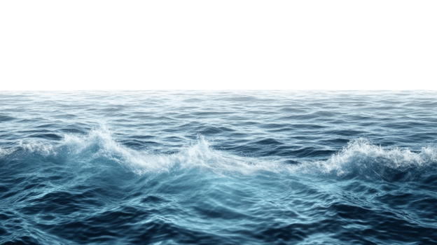 Ocean Waves Crashing Gently Against The Water png