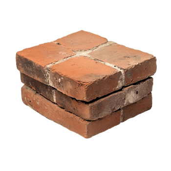 Rustic Red Brick Texture Isolated Background old isolated on transparent background png