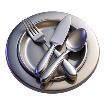 Elegant Table Setting Featuring Plates and Cutlery png