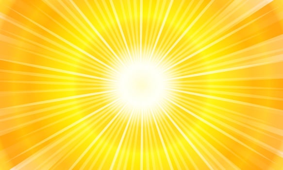 Pop art yellow comics book cartoon. Fun burst soft shiny light. vector