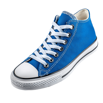 Stylish Blue Sport Sneakers Isolated gym shoes isolated on transparent background png