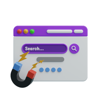 Increase Website Traffic 3D Illustration png