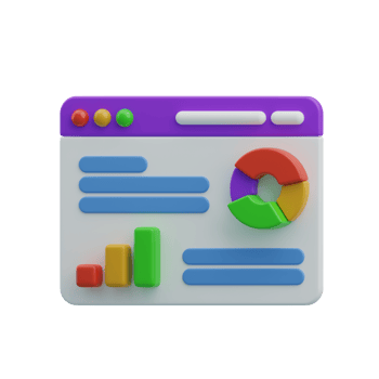 Data Analytics 3D Illustration png