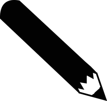 Pencil icon . Simple and filled pencil sign vector