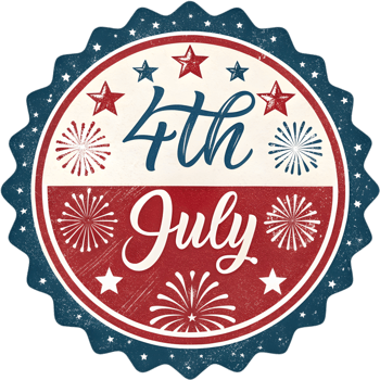 Independence Day logo emblem celebrating American freedom on July 4th. . png