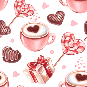 St Valentine Day seamstress pattern png