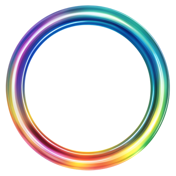 a rainbow colored on a transparent background png