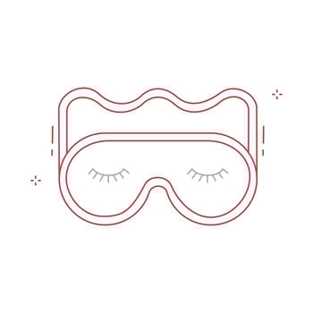 Eye Cover Sleeping Mask Illustration Icon Design vector
