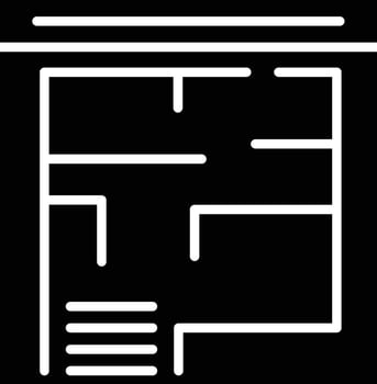 Evacuation Plan Illustration Detailed Icon vector