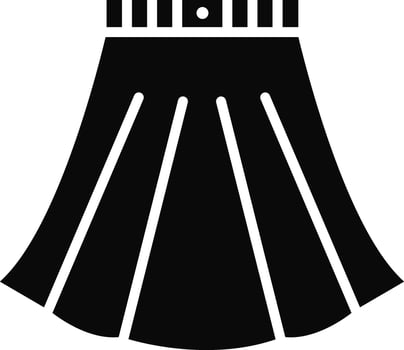 Skirt Illustration Detailed Icon vector