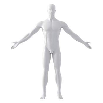 A blank human figure model showcasing an open posture for artistic reference. png