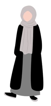 Muslim daily wear illustration vector
