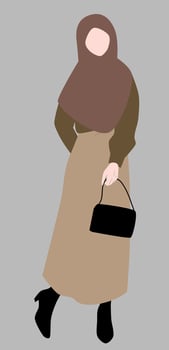 Muslim women fashion vector