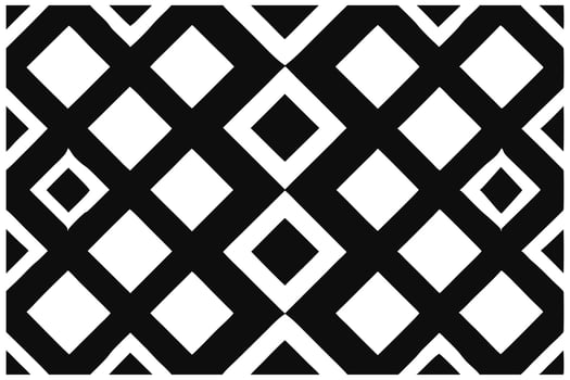 Black and White Geometric Pattern with Diamond Shapes vector