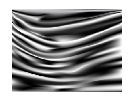 Abstract Vibrant Smooth Black and White wavy liquid background Gradient mesh. Modern template for posters, ad banners, brochures, flyers, covers, wallpaper design vector