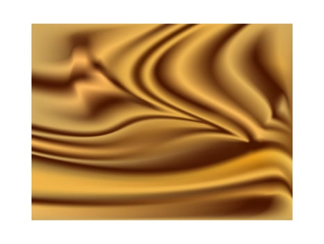 Abstract Vibrant Smooth golden silk fabric color wavy liquid background Gradient mesh. Modern template for posters, ad banners, brochures, flyers, covers, wallpaper design vector