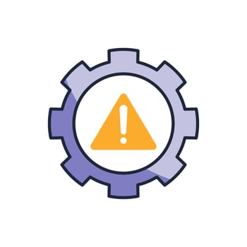 Risk management icon on white background. vector