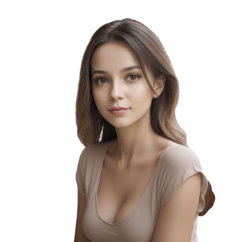 A beautiful young woman posing for a photo png