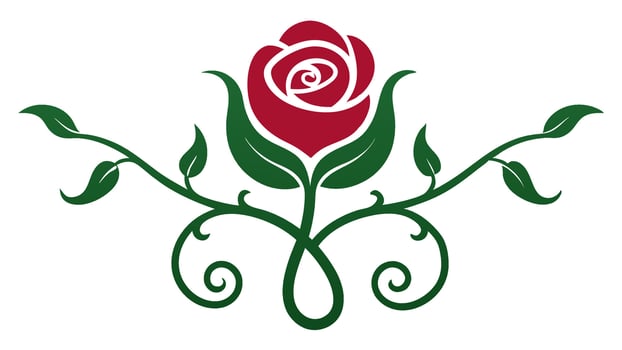Rose Floral Underline Elements Creative Projects vector