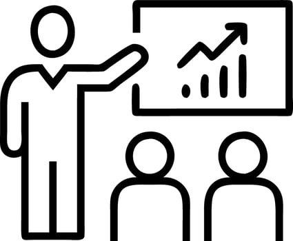 Manager presenting eco friendly manufacturing plan Set 3 vector