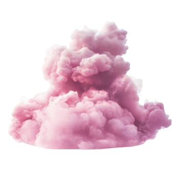 Pink Smoke Cloud Isolated On transparent Background png
