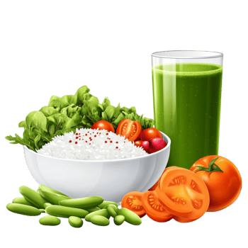 Green Smoothie with Fresh Vegetables and Healthy Ingredients png