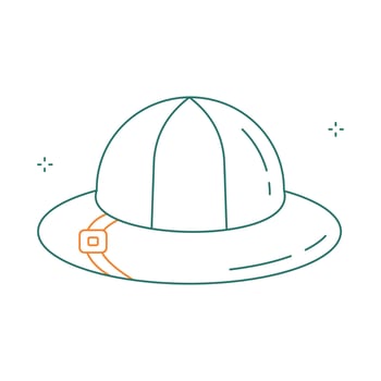 Explorer Safari Hat Icon Design vector