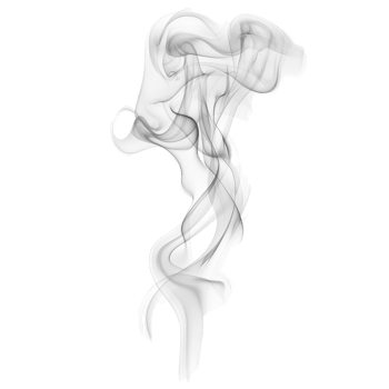 Delicate swirls of smoke rising gracefully against a pristine transparent backdrop, creating a sense of ethereal beauty, Smoke isolated on transparent background png