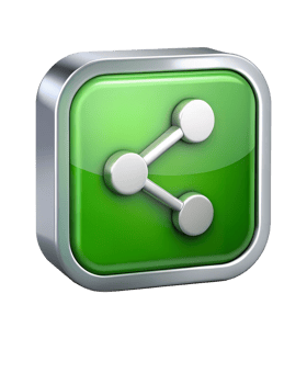 3d share icon image png