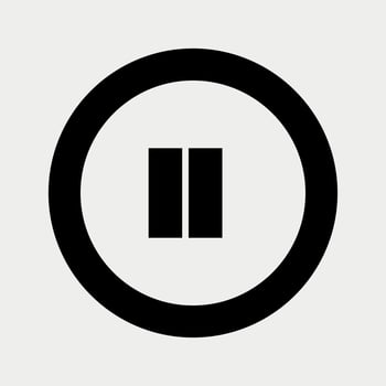 Multimedia Pause Button icon vector