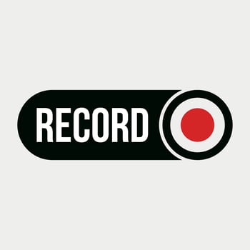 Multimedia Record Button illustration vector