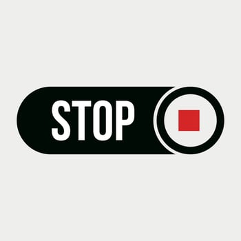 Multi media Stop Button illustration vector