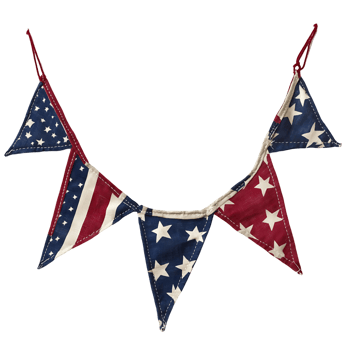 Festive American Flag Themed Bunting png