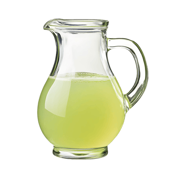 Green Herbal Drink in a Glass Pitcher png