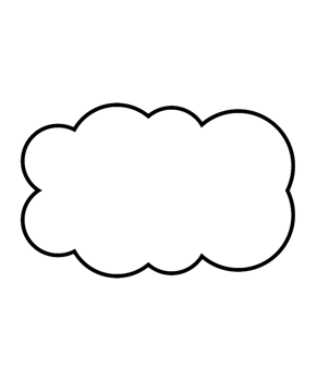 Blank Cloud Shape Graphic png